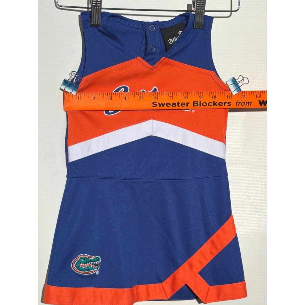 Florida Gators Girls Cheerleader Dress 2T Blue Orange NCAA Future Tailgater - Picture 4 of 5
